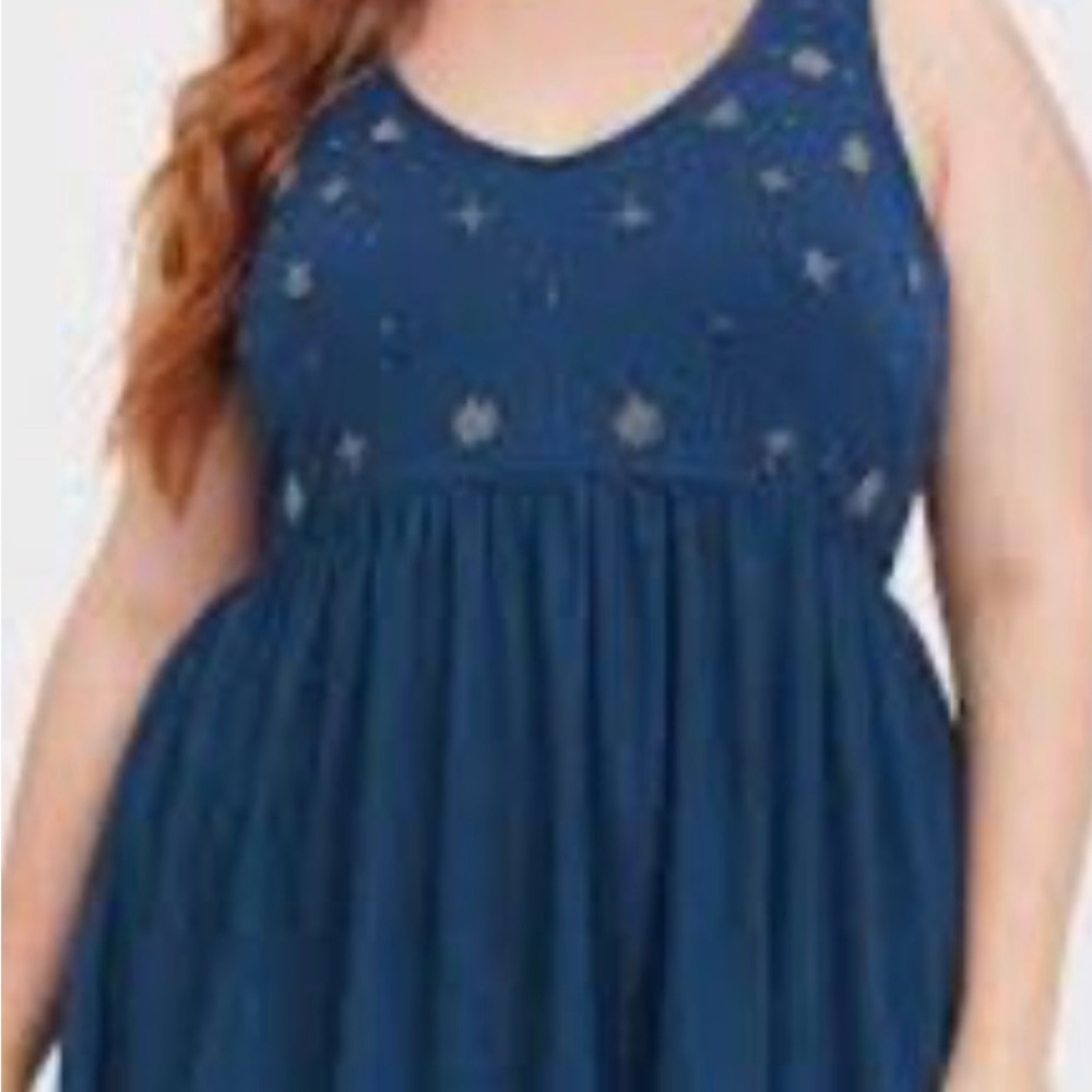 Teal babydoll Torrid tank size 4